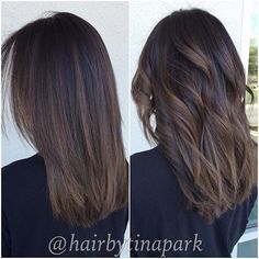 Straight Balayage, Medium Ombre Hair, Dimensional Balayage, Straight Hair Highlights, Balayage Straight, Fun Hairstyles, Brunette Balayage