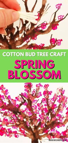 this spring blossom tree craft is perfect for kids to do with their mother's day