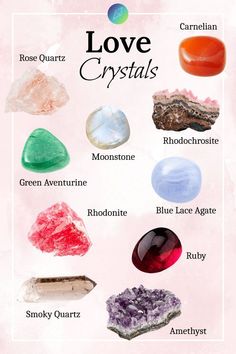 Explore the benefits of using crystals for Love attraction, the types of crystals commonly used for wealth manifestation, and different methods for incorporating crystals into your wealth manifestation practices. Love Stones Crystals, Love Crystals And Stones, Crystals To Attract Love, Romance Crystals, Energy Stones Crystal Healing, Crystal For Love, Crystals For Love, Crystal Healing Chart