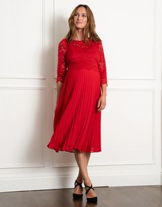 maternity, maternity dress, nursing, nursing dress, formal, luxe, occasion, georgette, maternity skirt, skirt, pleated skirt, lace, lace top, lace bodice, pleated, bracelet sleeve, midi, floral lace, scallop hem, corded lace, jersey nursing, lift up nursi Postpartum Dresses, Bracelet Sleeve, Scallop Hem, Skirt Pleated, Maternity Skirt, Corded Lace, Nursing Dress, Maternity Nursing, Skirt Skirt