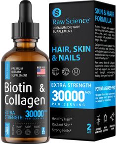 PRICES MAY VARY. 【COLLAGEN & BIOTIN LIQUID】 - Raw Science's optimized formula helps to make hair grow faster and longer. A perfect blend of hair vitamins for faster hair growth, infused with biotin 10000mcg, just a few drops a day promotes fast hair growth. 【SOOTHING RESTORATION】 - Raw Science's liquid collagen and biotin drops contain hair loss vitamins for a healthy scalp. Our expert formula is a perfect choice for hair vitamins for hair loss for women. 【NAIL GROWTH】 - Your complete source of Health For Women, Make Hair Grow Faster, Biotin Supplement, Liquid Collagen, Biotin Hair Growth, Hair Supplements, Vitamins For Hair Growth, Hair Growth Supplement, Boost Hair Growth