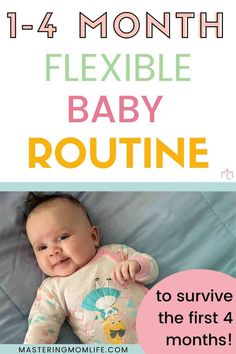 Flexible 3-4 month old routine will flourish your connection with your baby, help you understand their cues, and care for your baby in the best and easiest way possible. Includes a 1-4 month old routine guide, 1-2 month old sample daily schedule, and 3-4 month old sample daily schedule. Plus 1-4 month old feeding, activity and nap routine to help you have a successful day. 2 Month Old Routine, One Month Old Routine, 1 Month Old Routine, 1 Month Baby Schedule, 3 Month Old Daily Schedule, 2 Month Old Schedule Daily, 2-3 Month Old Schedule, Infant Schedules And Routines, 4 Month Old Routine