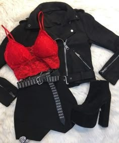 Outfit Inspirations Edgy, Curvy Summer Outfits, Really Cute Outfits, Edgy Outfits, Teen Fashion Outfits, Mode Fashion, Riverdale, Simple Outfits, Teen Fashion