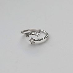 Celestial Star-shaped Silver Diamond Ring, Celestial Silver Star-shaped Diamond Ring, Silver Star-shaped Celestial Diamond Ring, Silver Star-shaped Crystal Promise Ring, Star Shaped Cubic Zirconia Promise Ring, Celestial Silver Diamond Crystal Ring, Celestial Diamond Crystal Ring In Silver, Silver Star Ring, Jewelry Accessories Ideas