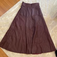 Gorgeous Long Leather Skirt By Olivia Palermo In Color Maroon Size 2 Leather Long Skirt, Long Leather Skirt, Maroon Leather, Olivia Palermo, Palermo, Long Skirt, Leather Skirt, Womens Skirt, Size 2