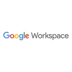 the google workspace logo is shown on a white background with black and red letters