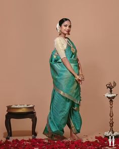 9 Yards Saree, Madisar Saree, South Indian Wedding Saree, Wedding Saree Blouse, Brocade Blouse, Wedding Saree Blouse Designs, Silk Saree Kanchipuram, Latest Model Blouse Designs, Brocade Blouses