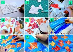 step by step instructions on how to make paper fish