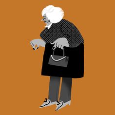 Old People on Behance Old Woman Illustration, Typographic Poster Design, Digital Art Procreate, Character Design Digital Art, Art Procreate, Sport Illustration, Female Profile, Typographic Poster, Woman Illustration