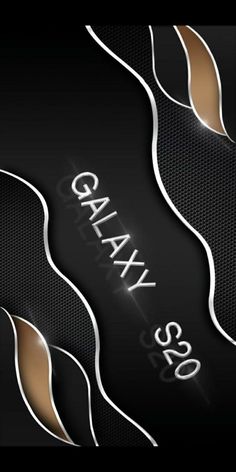 an abstract black and white wallpaper with the word galaxy on it's side