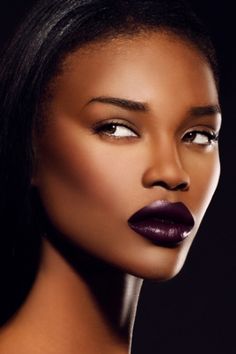 Berry Lips Lipstick For Dark Skin, Dark Lipstick, Black Lipstick, Women Skin, Dark Lips, Dark Skin Makeup