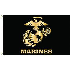 marine flag with the words marines on it