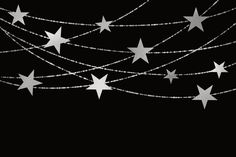 21 PNG Garland Overlay Cliparts Rose Gold, Stars, Flowers, Silver, Gold