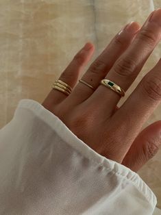 Amelia Dome Ring 14k Solid Gold – Kinn Dare To Love, Dare To Dream, Dome Ring, Classy Jewelry, Role Model, Jewelry Lookbook, Domed Ring, Hand Jewelry, 가을 패션