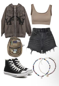 90s Summer Outfits Aesthetic Vintage, Cavetown Concert, Youtuber Dr, Casual Grunge, Look Grunge, Modesty Outfits, Concert Outfits, Trendy Outfits For Teens, Tomboy Style Outfits