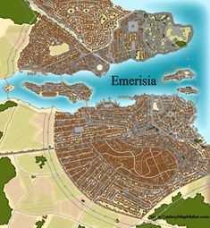 a map of the city of emerisia