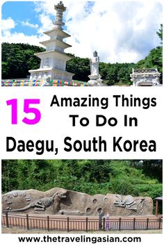 the top things to do in daegu, south korea with text overlay