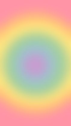 an abstract circular design in pink, yellow and green colors with a pastel background