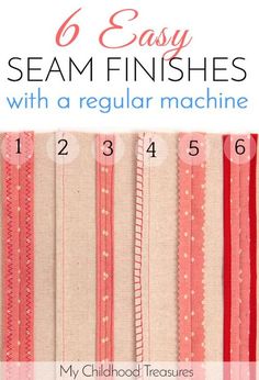 the instructions for how to sew and sew with regular machines are shown in this article