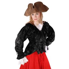 Mary Read Pirate Blouse Gothic Fashion Victorian, Goth Corset, Pirate Woman