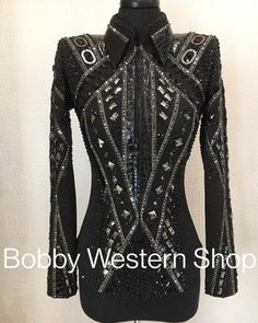 Best selling 2022 Black with black pearls & black base Show Jacket Rodeo queen dress Horse Riding Showmanship Sportsmanship Horsemanship Pleasure. Unveiling our Brand New Jacket done by the professionally tailor. Each and Every design made with the proper pattern, So that it wouldn't go to the wrong direction and haven't make you feel the clumsiness and tightened. We also set the seam from all sides of the corner for making the future alteration as we must not be forget to mention about the clot Horse Riding Jackets, Horse Clothes, Showmanship Jacket, Western Show Clothes, Horse Dress, Show Jackets, Rodeo Queen, New Jacket, Riding Jacket