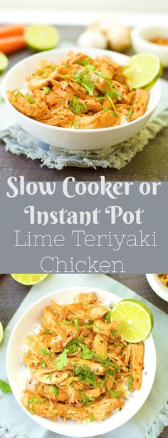 slow cooker or instant pot lime teriyaki chicken