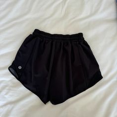 Black Lululemon Shorts, Size 4, Never Worn, 4 Inch Lululemon Black Shorts, Black Lulu Shorts Outfit, Lululemom Shorts, Lulu Shorts Outfit, Black Lululemon Shorts, Preppy Shorts, Lulu Shorts, Black Lululemon, Lululemon Shorts