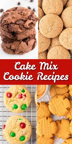 These cake mix cookies are the easiest dessert recipe made with just 3 ingredients. Make them with any flavor of cake mix and your favorite mix ins!