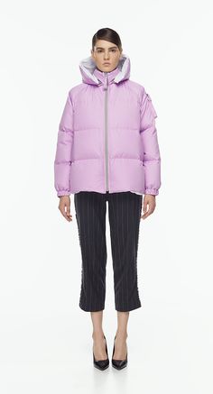 Down jacket "Bomber" lavender MARCHI  247 USD Down Jacket, Puffer, Bomber Jacket, Winter Jackets, Lavender