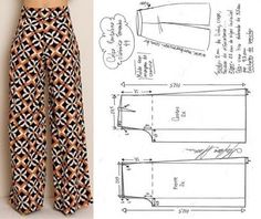 the pattern for this pants is very easy to sew