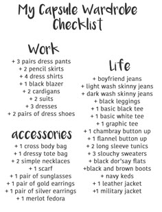 Capsule Wardrobe Checklist Capsule Wardrobe Checklist, Capsule Closet, Minimalist Capsule Wardrobe, Wardrobe Capsule, Wardrobe Planning, Fashion Capsule, Minimalist Wardrobe