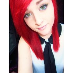 Red Emo Hair, Emo Header, Black Emo Hair, Scene Goth, Beautiful Red Hair, Emo Scene, About Hair