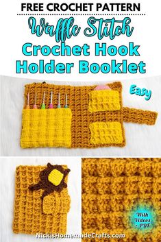 the crochet pattern is shown with instructions to make it look like an owl