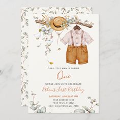 Cottagecore Invitation, Cottagecore Birthday, Rustic Cottagecore, Baby Milestones Pictures, Milestone Pictures, Birthday Gift Tags, Baby Illustration, Floral Cottagecore, Baby Invitations