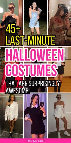 the cover of 45 last - minute halloween costumes that are surprisingly awesome