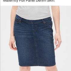 Adorable Gap Jean Maternity Skirt Super Comfy Looks Great With Anything. Nwot. Fitted Cotton Skirt By Gap, Casual Fitted Skirt By Gap, Gap Casual Fitted Skirt, Casual Fitted Gap Skirt, Summer Fitted Skirt By Gap, Casual Lined Skirt Bottoms By Gap, Jean Skirts, Maternity Skirt, Gap Jeans