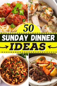 the top 50 sunday dinner ideas