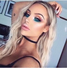 Coachella Make-up, Coachella Makeup, Fantasy Make-up, Festival Makeup Rave, Festival Make Up, Festival Makeup Glitter, Festival Glitter, Fest Outfits, Rave Makeup