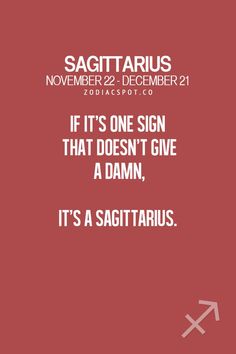 a red background with the words sagittarius on it