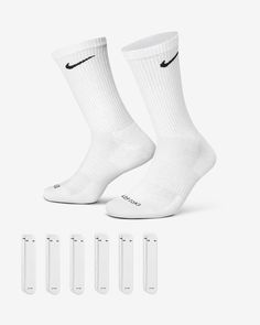 Nike Everyday Plus Cushioned | Nike (US) White Nike Socks, Dri Fit Socks, Nike Crew Socks, Wwe T Shirts, Nike Socks, Reebok Club C, Nike Elite, Nike Accessories, Nike Training