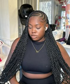 New Hair Styles2024 Braids, Braids 2025, Holiday Hairstyles For Black Women, Fulani Twists, Fulani Hairstyles, Big Braids Hairstyles, Birthday Braids, Hairstyles For Black Women Cornrows, Hair Braid Patterns