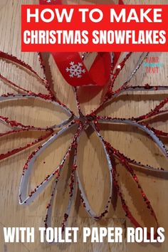 how to make christmas snowflakes with toilet paper rolls and scissors for the holidays