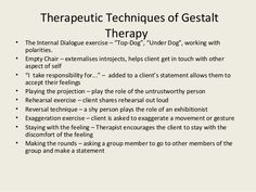 gestalt therapy - Google Search Lcsw Exam, Family Therapy