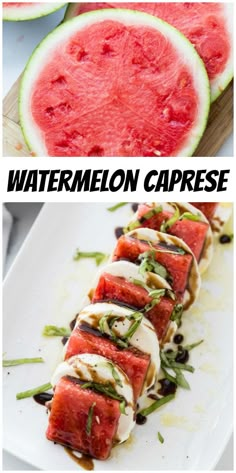 watermelon caprese is an easy appetizer that's ready in under 30 minutes