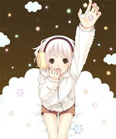 . Clouds Cute, Vr Chat, Anime Stars, Moe Anime, Dream Art, Art Inspiration Drawing, Pretty Art, Cute Icons, Art Inspo