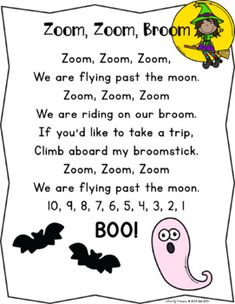 a halloween poem with bats and a witch on the moon in the background, zoom zoom