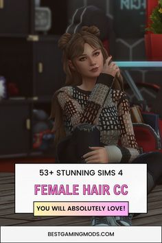 Ready to take your Sims hairstyle to the next level? Check out this collection of the best Sims 4 female hair cc and give your female Sims a fierce look that'll have them stay up-to-date on the latest trends. Add some glam to their style now! Female Sims, Side Bun