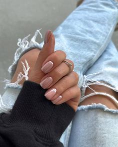 short summer nails Kutek Disney, Milky Nails, Short Square Nails, Smink Inspiration, Casual Nails, Stick On Nails, Fabulous Nails, Classy Nails, Manicure E Pedicure