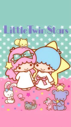 Stars Picture, Star Twins, Iphone Themes, Hello Kitty Themes, Hello Kitty Characters, Iphone Wallpaper Images