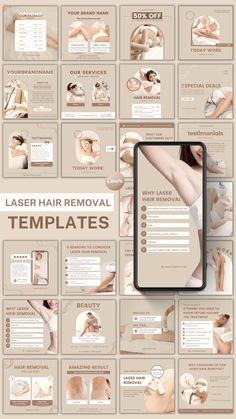 The Instagram Creator Template Bundle for Canva is a collection of 80+ Canva Engagement Templates designed for Laser Hair Removal Business. Laser Hair Removal Marketing, Skincare Ads, Salon Promotions, Ads Template, Instagram Layouts, Skin And Hair Clinic, Instagram Creator, Using Canva, Hair Clinic